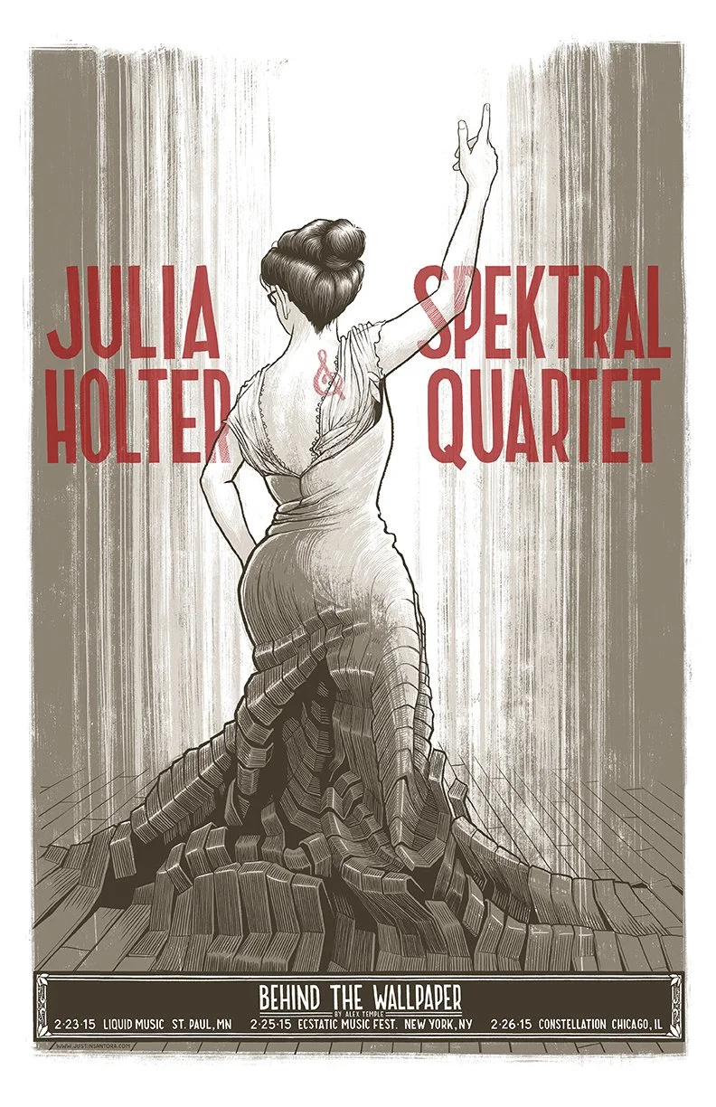 Hand-screened Concert Posters — Spektral Quartet